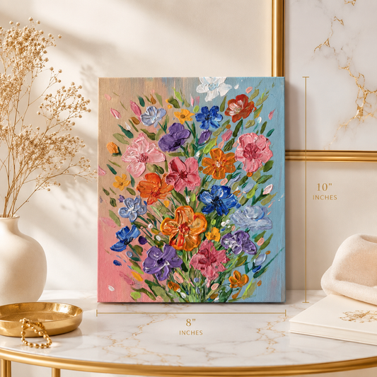 Original Acrylic Floral Painting – 8x10 | Art By Snay