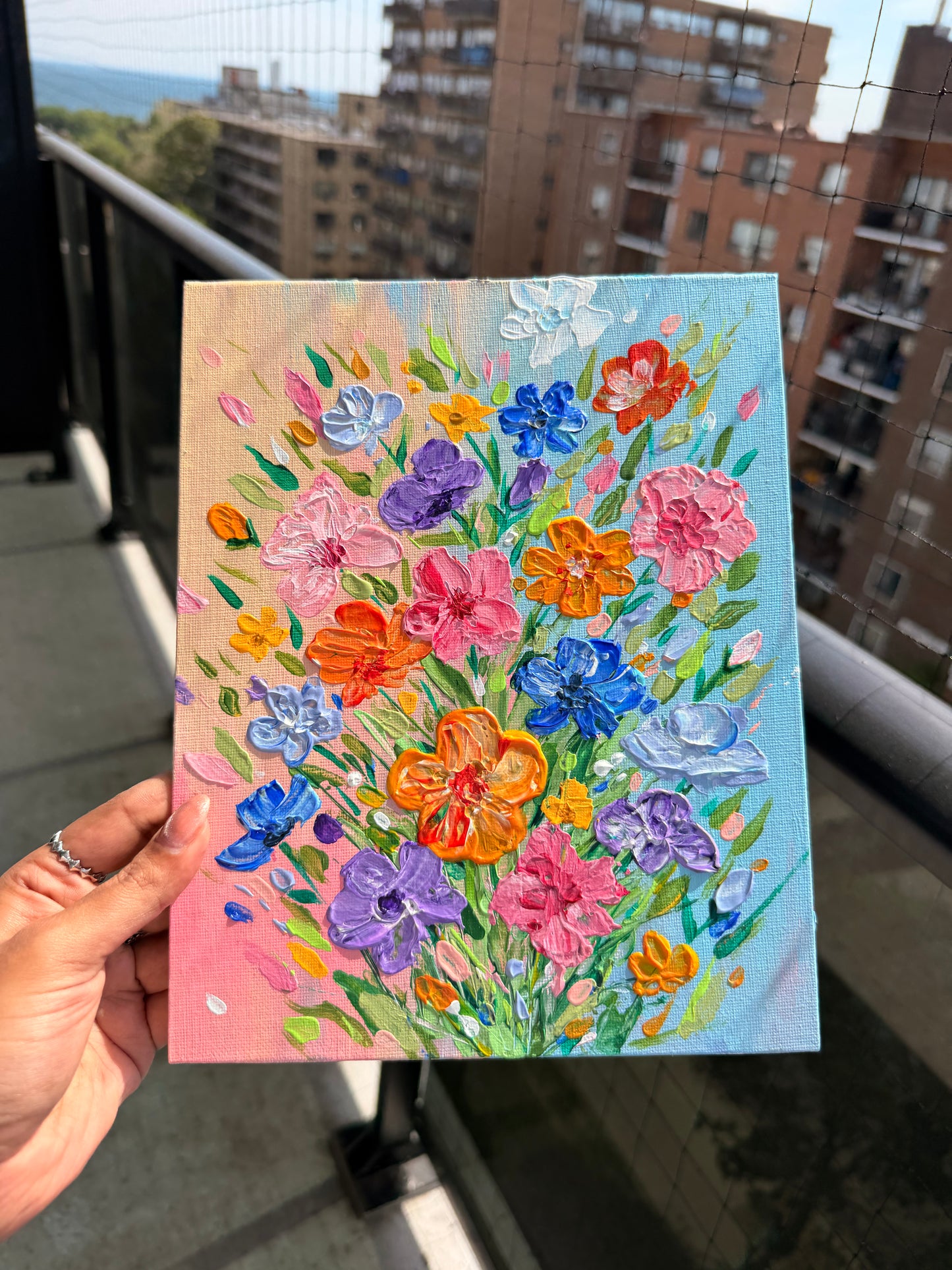 Original Acrylic Floral Painting – 8x10 | Art By Snay