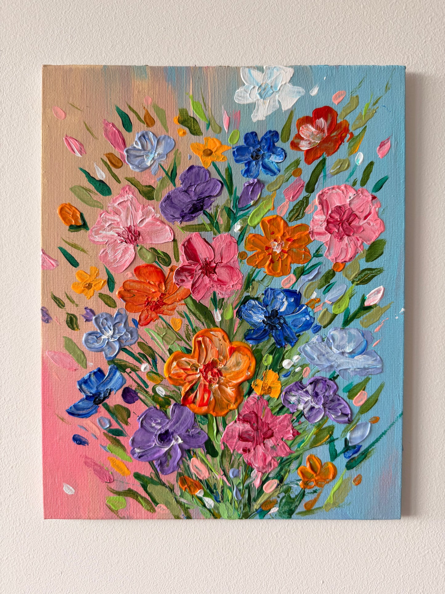 Original Acrylic Floral Painting – 8x10 | Art By Snay