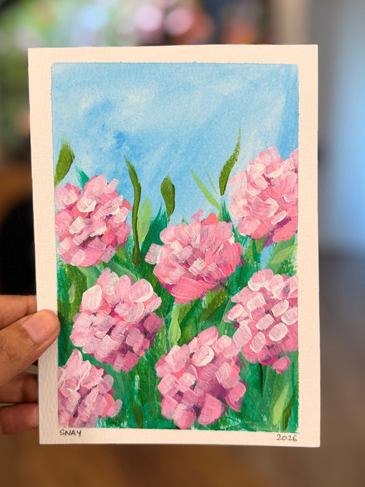 "On Gentler Days" Original Acrylic Painting Study on Paper (5" × 7") | Art by Snay