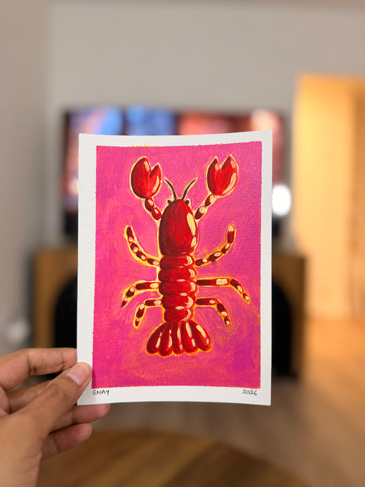 "Soft Shell" Original Acrylic Painting Study on Paper (5" × 7") | Art by Snay